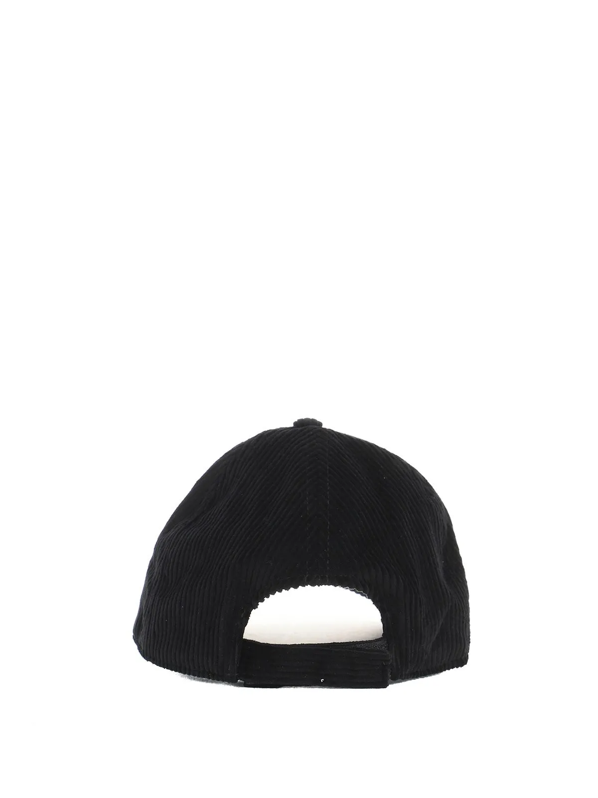 CAPPELLO NERO IN VELLUTO A COSTE